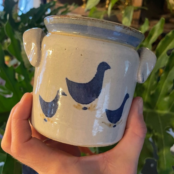 :v i n t a g e: Stoneware Salt Glaze Croc - Picture 2 of 4